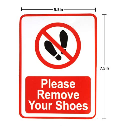 shoes sign printable