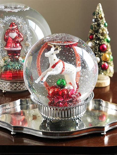 homemade holiday snow globe pictures photos and images