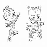 Catboy Connor Pj Coloring Kleurplaten Voor Leuk Kids Masks Para Colorear Afkomstig Nl Van sketch template