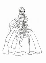 Winx Club Coloring Pages Musa Stella Printable Wings Gown Ball Drawing Malvorlage Deviantart Awesome Film Color Getdrawings Ausmalen Zum Vorlagen sketch template