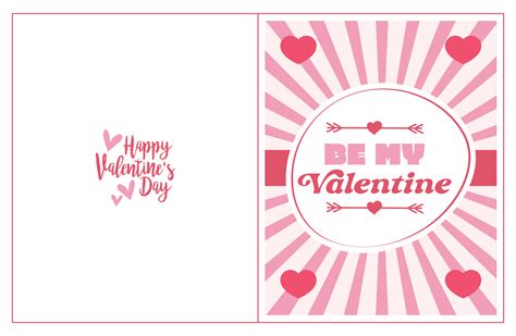 printable valentines day card template printable templates