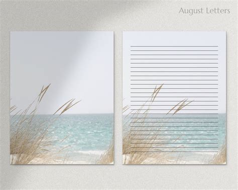printable stationery paper   lined unlined etsy canada