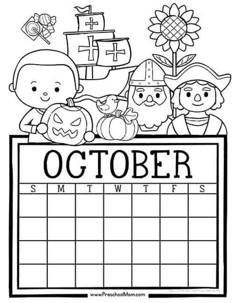 kids calendar preschool calendar student calendar  monthly