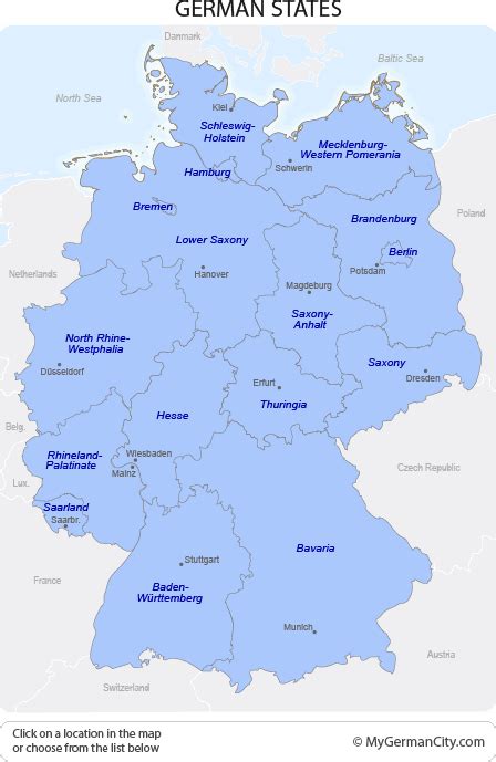 Germany Map States And Capitals World Map Weltkarte