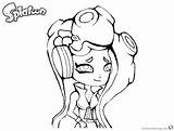 Splatoon Coloring Pages Marina Drawing Printable Color Getcolorings Drawings Getdrawings sketch template