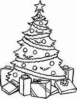 Coloring Pages Presents Tree Christmas Drawing Printable Merry Under Xmas Choose Board Book sketch template
