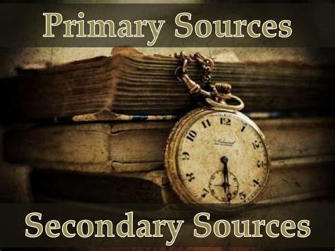 examples  primary  secondary sources write  writing