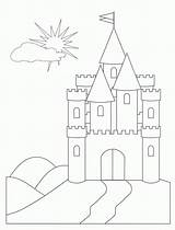 Castelo Castelos Montanha Castles Desenhar Tulamama sketch template
