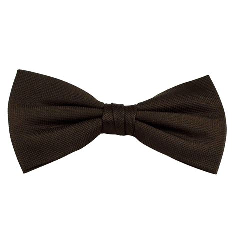 plain brown silk bow tie  ties planet uk