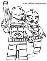 Wars Star Coloring Pages Clone Lego Clones Attack Kids Printable sketch template
