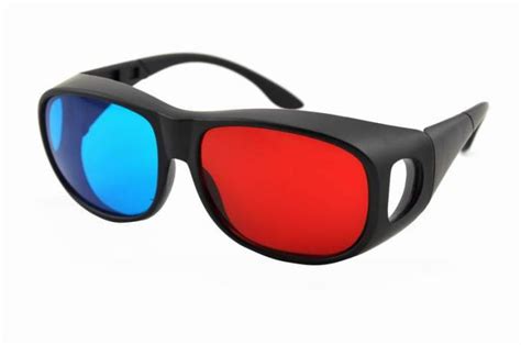 foldable plastic red cyan anaglyph 3d glasses for normal