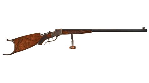 winchester model  deluxe single shot schuetzen rifle barnebys