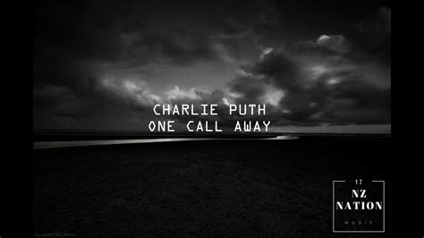 charlie puth one call away nz nation youtube