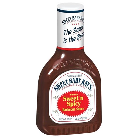 sweet baby rays gourmet sauces sweet  spicy barbecue sauce  oz