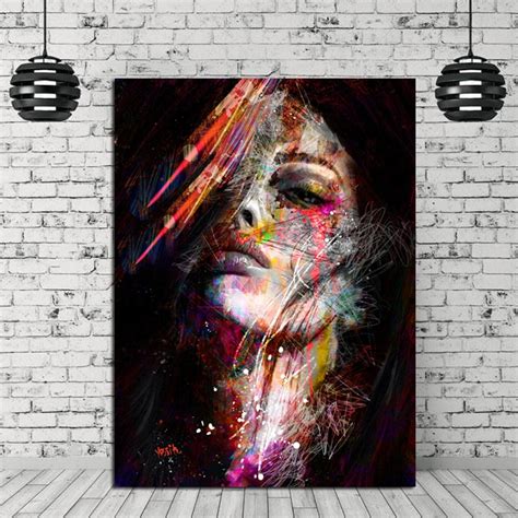 Modern Art Poster Woman Face Painting Wall Poster Fashion