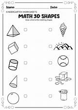 Shapes 3d Worksheet Math Worksheets Kindergarten Printables Printable Worksheeto Via sketch template