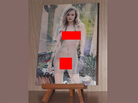 Lenticular 3d Postcard Pin Up Art Stereo Nude Woman Photo Girl Etsy