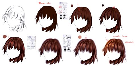 easy anime hair tutorial  ryky  deviantart
