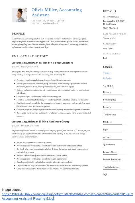 How To Write A Resume For Accounting Assistant Expert Tips