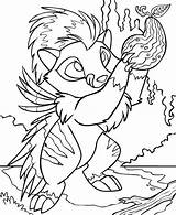 Picking Delicous Neopets sketch template