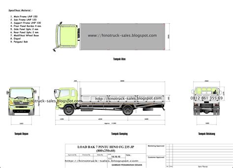 sales product hino area sumatera barat truck hino lohan series tonase