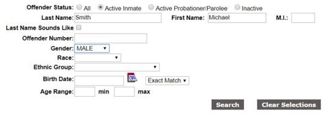 North Carolina Inmate Search Nc Department Of Corrections Inmate Locator
