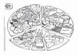 Alimentos Eatwell Clasificacion Segun Menta Infantil Rueda Educación Piramide sketch template