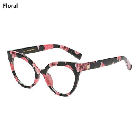 kottdo fashion brand cat eye glasses women plain clear lens eyeglasses