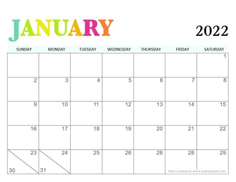 calendar printable  page  monthly