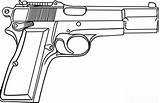Pistole Pistol Malvorlagen Drucken Ausmalbilder sketch template