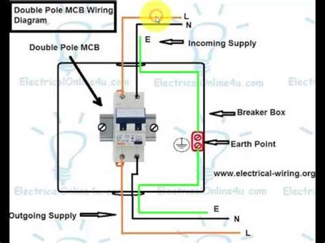 wire  double pole switch diagram