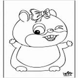 Coloring Animals Pages Hamster Rodents Category sketch template