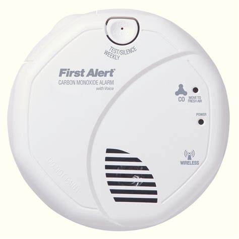alert wireless interconnect carbon monoxide detector  voice alarm   home depot