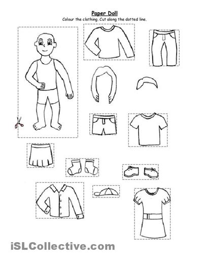 images  printable cut  winter clothes winter clothes