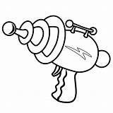 Gun Cartoon Clipart Toy Cliparts Library Coloring Pages sketch template