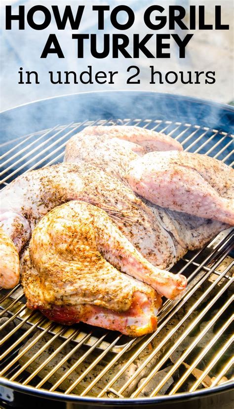spatchcock grilled turkey with cider gravy recipe in 2020 grilled