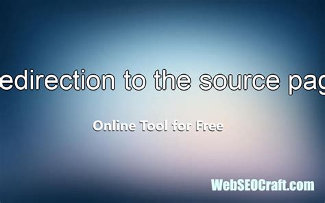 redirection   source page