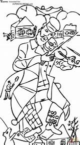 Chagall Colorare Colorir Opere Violinista Violinist Misti Klee Supercoloring Elegante Arcimboldo Paul Schede Pennello Semente Pagine Pinceles Pequeños Condividi sketch template
