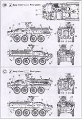 Stryker M1126 Icv Model 8x8 Plastic List sketch template