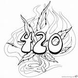 Coloring Pages Weed Tattoo 420 Printable Sheets Adults Stoner Inappropriate Color Book Bettercoloring Kids Print Popular sketch template