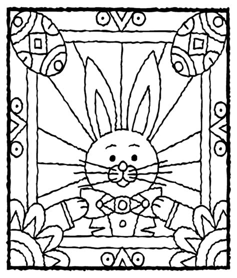 easter bunny  eggs coloring page crayolacom