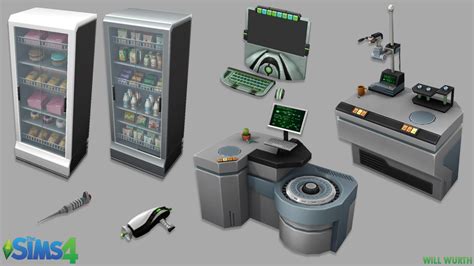 the sims 4 object models from various packs by will wurth