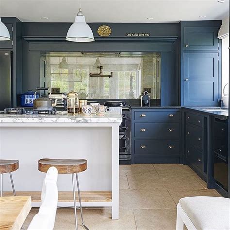 travertine floor blue kitchen cabinets navy kitchen cabinets country kitchen designs