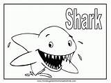 Shark Coloring Pages Printable Kids Goblin Animal Print Color Clipart Great Cute Boy Colouring Barrel Racing Cartoon Book Library Snake sketch template