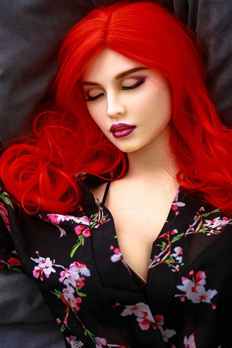 Natalka Red Long Hair Tpe Real Sex Dolls Mature Series