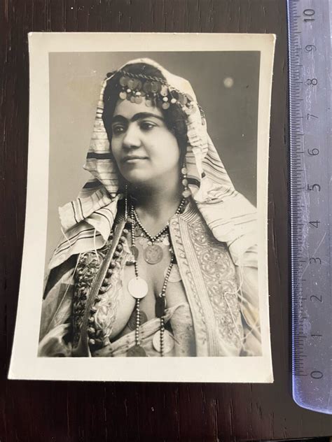 north africa nude harem arab egyptian girl ethnic real photo vintage
