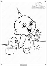 Jack Coloring Incredibles Pages Baby Disney Choose Board Colouring Printable sketch template