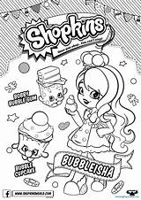 Coloring Pages Shopkins Shoppies Printable Gum Bubbleisha Bubble Dolls Season Color Flood Shoppie Print Sweets Shopkin Sheets Getcolorings Info Colouring sketch template
