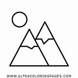 Colorir Montanhas Alpes sketch template
