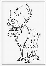 Sven Frozen Coloring Pages sketch template